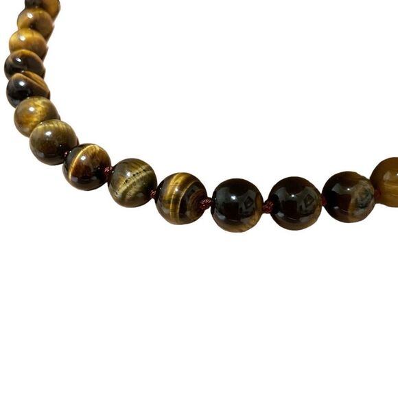 Tigers Eye Necklace Earring Set - Picture 8 of 8